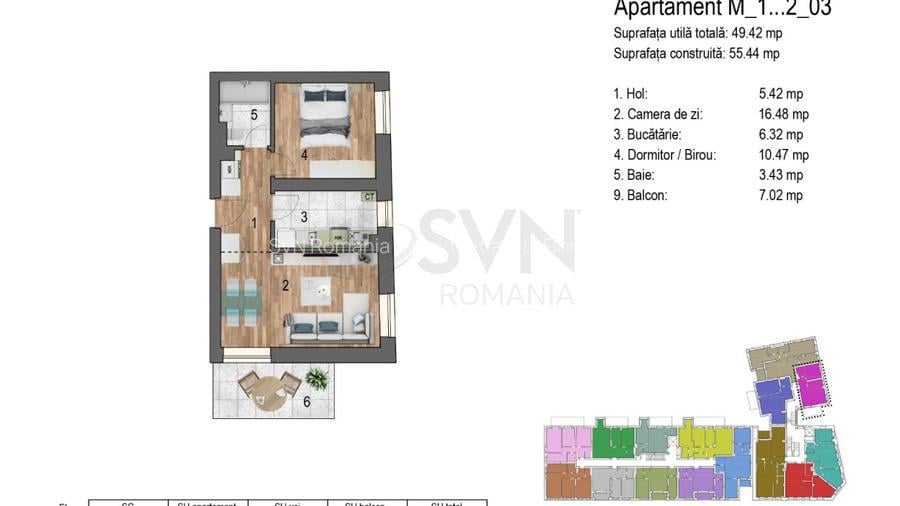 REA1025175 Timpuri Noi I Apartament cu 2 camere l Ansamblu rezidential - 10