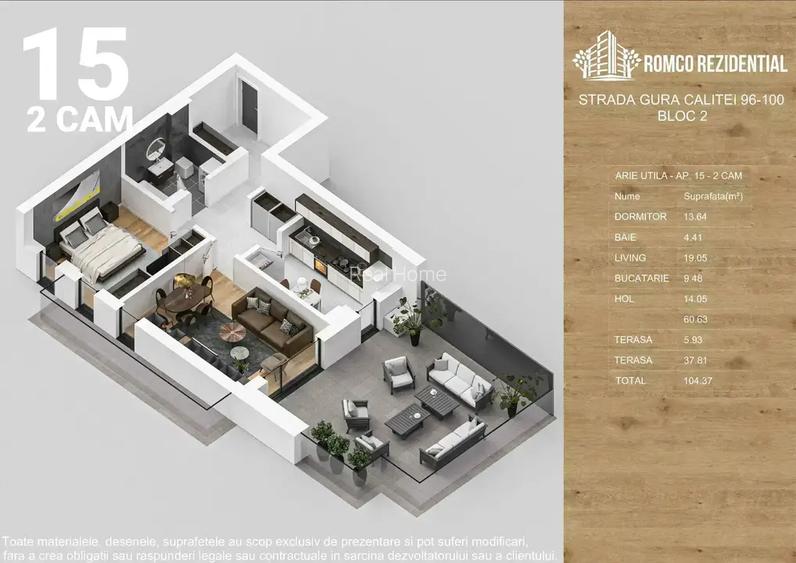 2 camere nZEB cu terasă | Panouri Fotovoltaice | Pompă de Căldură | N.Teclu - 2