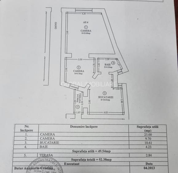 Apartamen 2 camere, 50 mp. IMOBIL NOU, Str.Traian, Centru  - 10