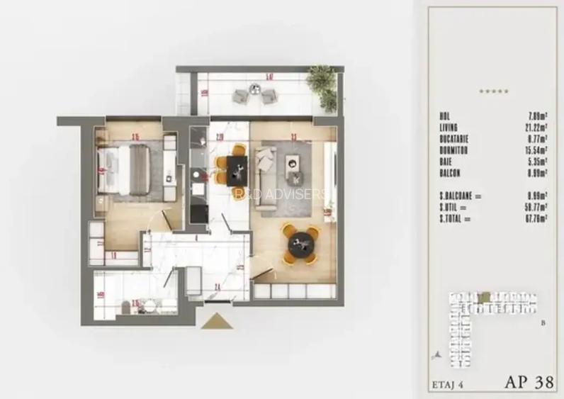 Apartament Izolat Fonic | 2 Camere cu Dressing | Decomandat Sector 3 - 2