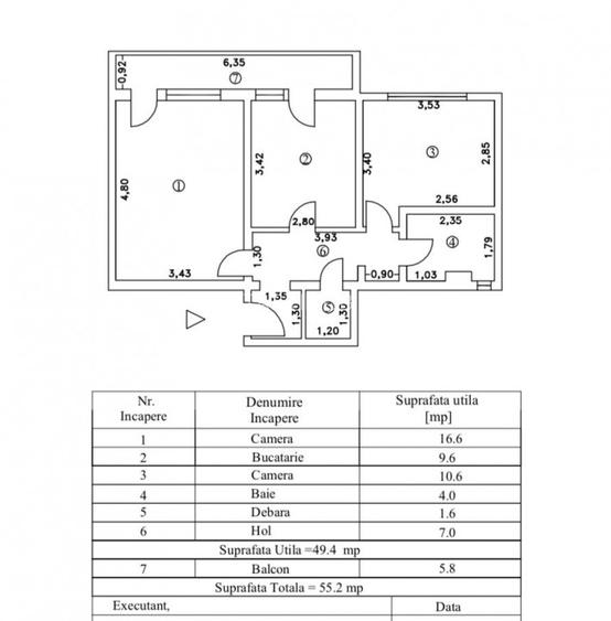 Apartament 2 camere decomandat, Vidin. - 7