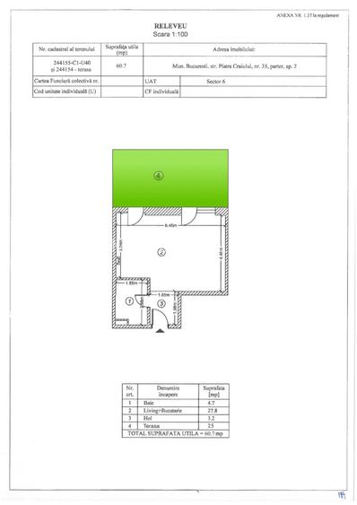 Garsoniera parter +25mp curte - 1
