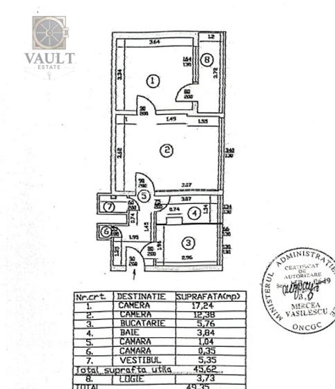 Apartament 2 camere - LA CHEIE - zona UNIVERSITATE  - 9