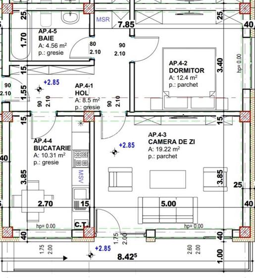 Apartament nou, Tatarasi, 2 camere decomandat, 60mp, etaj 1, Comision 0% - 5