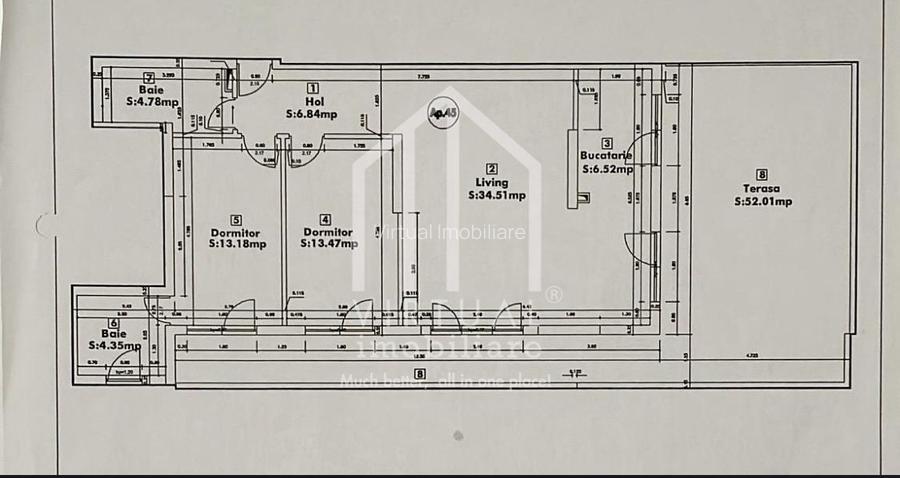 Penthouse de vanzare in Sibiu cu 3 camere 84 mp utili, terasa 52mp - 25