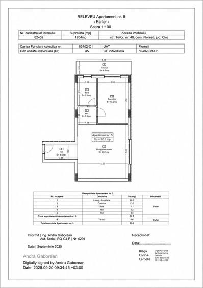 Ap 05 Teilor Residence - 2 camere FINISAT - 1