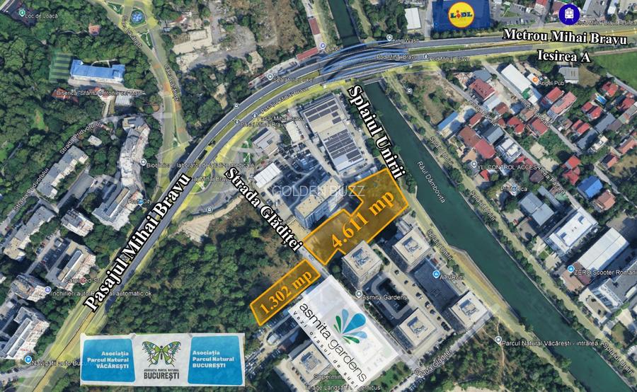 TEREN 5.913 MP – MIHAI BRAVU | 3 Deschideri | Metrou 380 m | - 1
