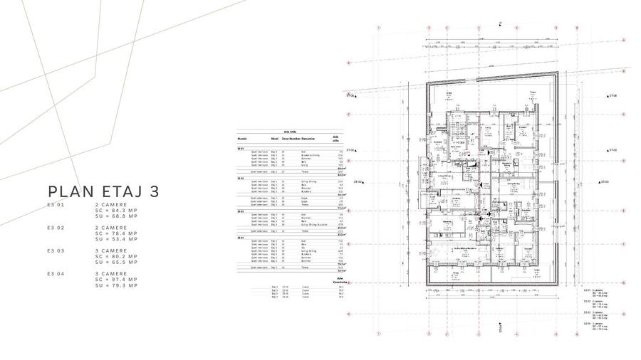 Proiect rezidențial cu AC – 29 apartamente – 4.330 mp – 35 parcări – S