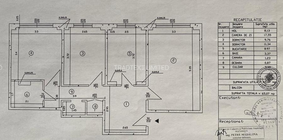 Piața Progresul. 3 camere decomandate .Parter. - 9