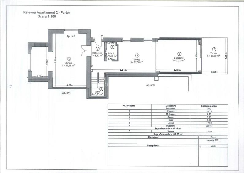 Apartament în vilă, Andrei Muresanu, 100 mp cu terasă și grădină - 4