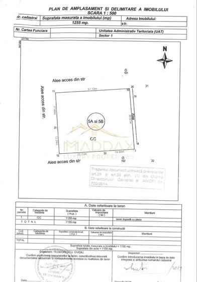 Teren Intravilan ***1155mp*** 2S+P+2E+3R // zona Aviației - 1