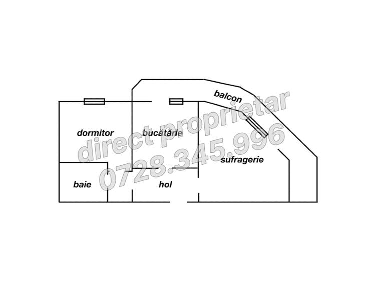 Proprietar, inchiriez apartament 2 camere ultracentral - 7