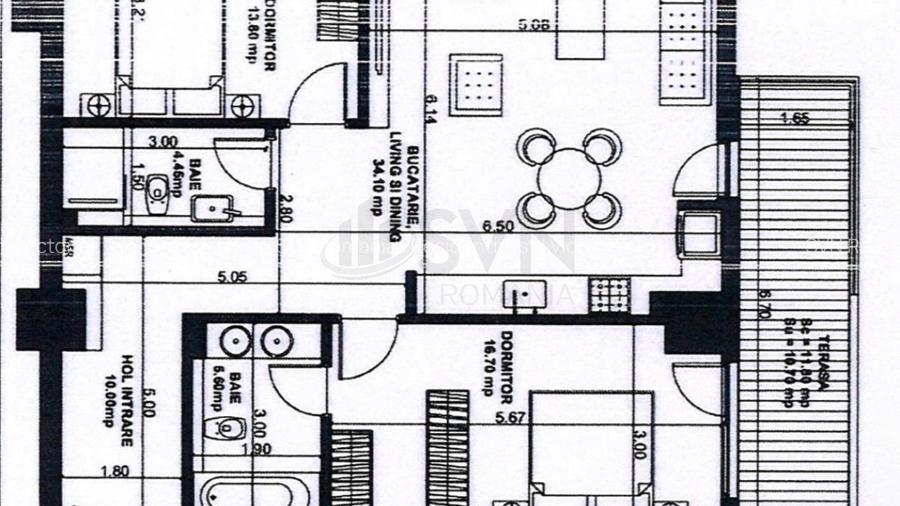 REA1028156 Apartamente 3 camere Aviatiei - 2