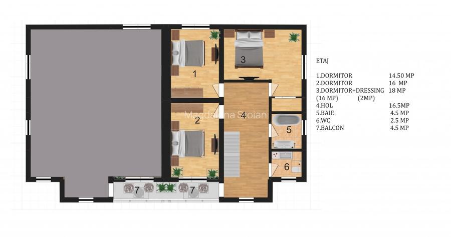 Duplex spatios pe malul lacului P+1E+M proiect german - 5