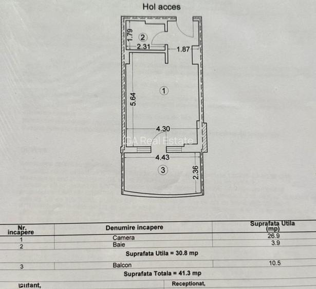 Studio cu vedere la mare in complex rezidential cu piscina | Casa del Mar - 7