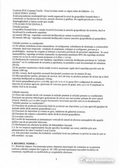 Teren Salicea, asfalt, utilitati, Certificat de Urbanism, 800 mp, 12,3m x 65m - 5