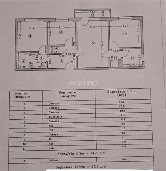 Vanzare apartament 3 camere Iancului - 10