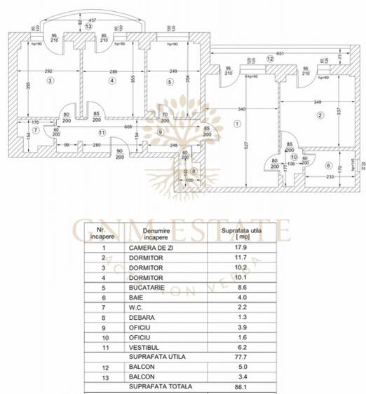 4 Camere Et.7/8 | 10 min Metrou Gorjului - 11