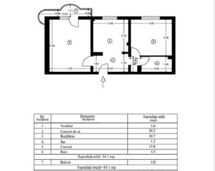 Teiul Doamnei, Apartament 2 camere - 7