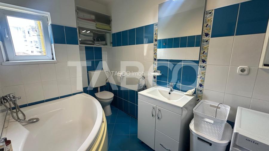 Apartament 80 mpu la mansarda 80 mpu mobilat utilat zona Rahovei Sibiu - 4