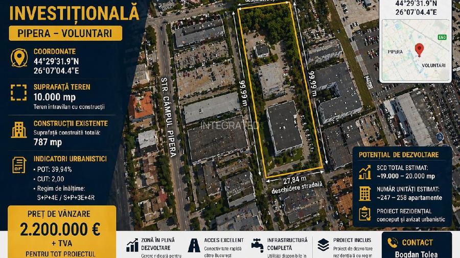 Bulevardul Pipera, Porche Nord, Teren 10,000 mp - 2