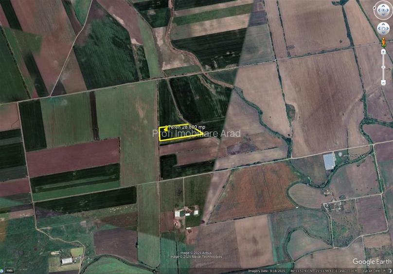 Teren de 28800 mp aproape de drumul Arad - Iratos - 3