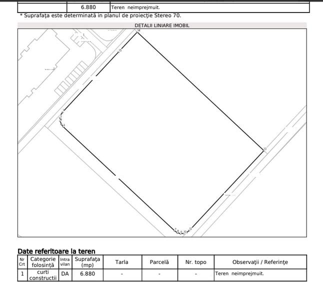 Tomis Plus, teren intravilan, 6880 mp, autorizatie de construire S+P+10E+11ER, - 1