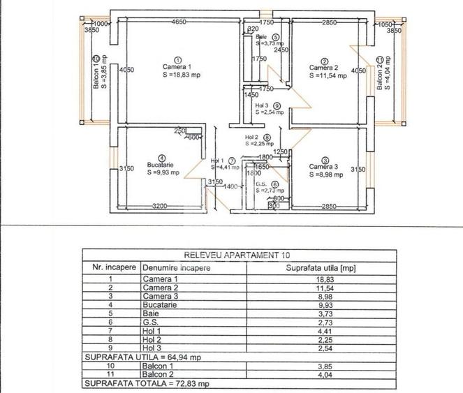 Apartament 3 camere, complet renovat,decomandat,etaj 3 zona Aradului - 14