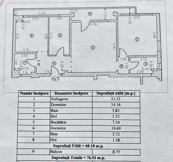 Tomis Nord | Langa Univ. Ovidius si Mamaia | 2 bai | Comision 0% - 11