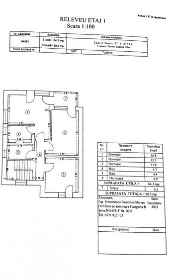 •VILĂ INDIVIDUALĂ • 130 mp utili •Curte 340 mp• PIPERA- TUNARI •  - 2