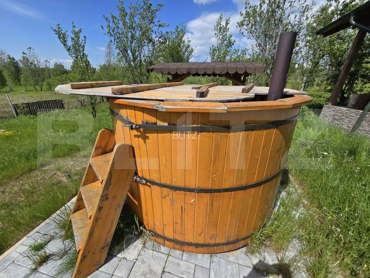 Cabana lemn cu 4 dormitoare, 120mp, teren intravilan de 1250mp - 15