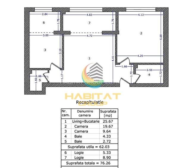 Mutare Rapida! Apartament Modern 3 Camere 76.26mp Brancoveanu - 1