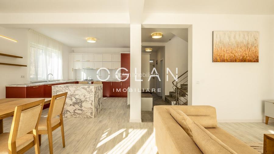 Casa cu garaj in Cisnadioara, mobilata utilata, 549 mp teren, COMISION 0% - 5