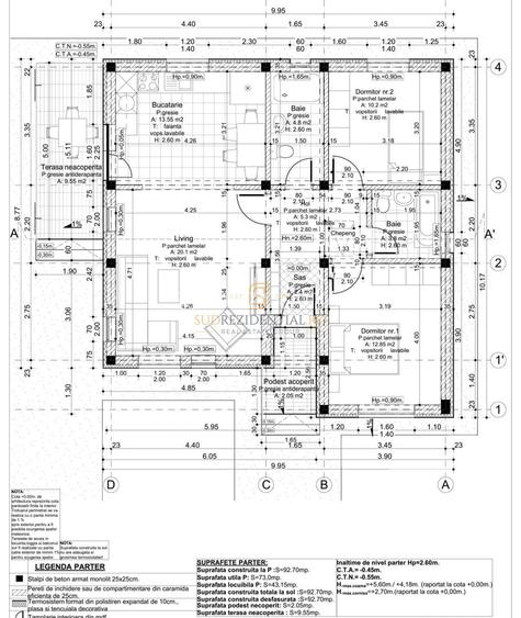 Vila individuala cu 3 camere si teren generos - Comuna Berceni - 1