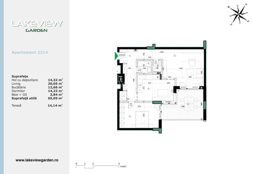 2 camere - Vedere lac - Parc Privat | Straulesti - Lakeview Garden | - 1