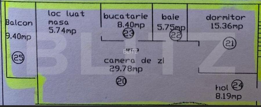 Apartament cu 3 camere, 73 mp, etaj 1, 2 parcari, zona Constantin Brancusi - 14