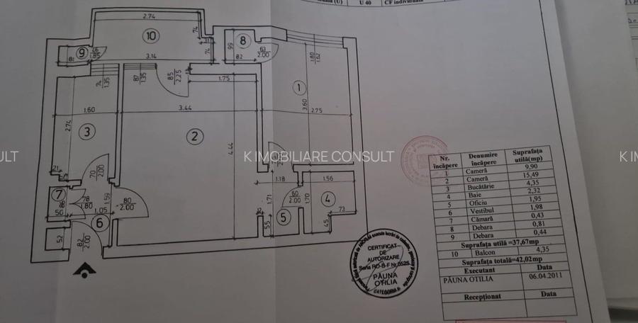 Unirii Bratianu apartament 2 camere de vanzare - 13