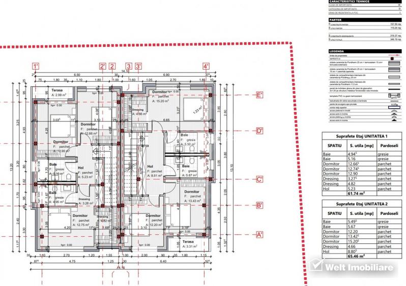 Unitate duplex 185mp cu garaj 2 masini, zona TCI Borhanci  - 6