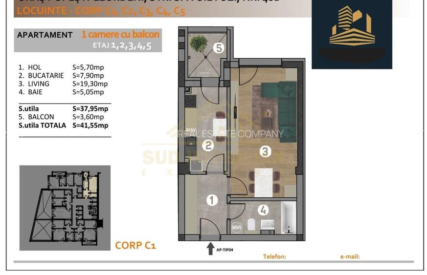 GARSONIERA-41.55 MP-SFINTII VOIEVOZI - 2