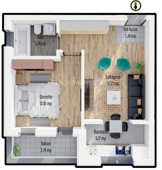 Ap. 2 cam. martie 2026 zona Militari Residence - 5