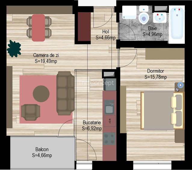 AVANERA BACAU - Apartament  de 2 camere modern A3 vedere panoramica - 1