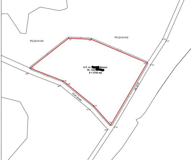 Teren intravilan Poiana Mica, 2763 mp, PUZ constructie casa P+4E+M - 4