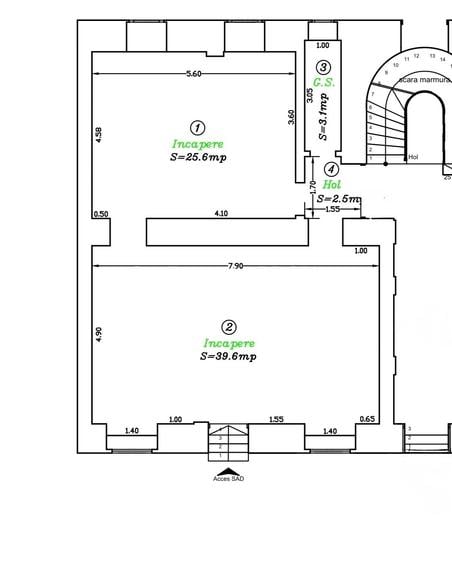 2 spatii in  Piata Unirii (84mp si 71mp) - 6