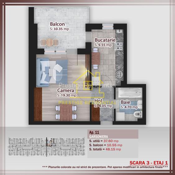 Garsoniera – Titan-Pallady – Metrou – Decom – 48,15 mp – CT - 2