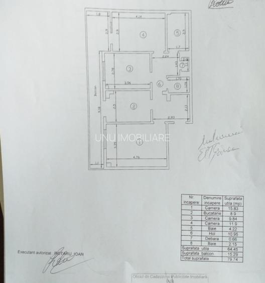 3 Camere 80mp Etajul 1/4 Zona Canta - 400m Lidl Moara de Foc - Acces CTP - 4