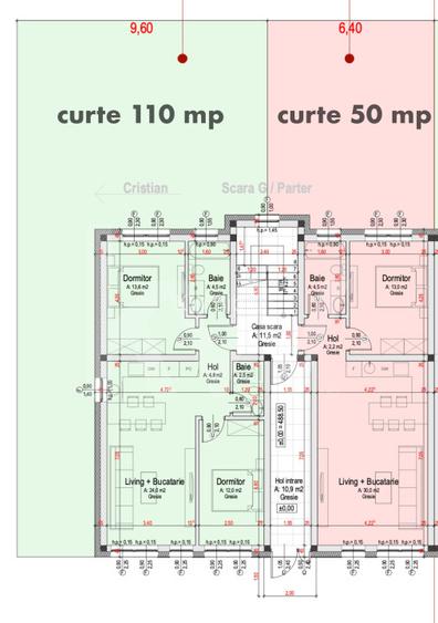 Apartament 3 camere, doua bai, curte 110 mp-Natura la tine acasa! Cristian-SiBiU - 6