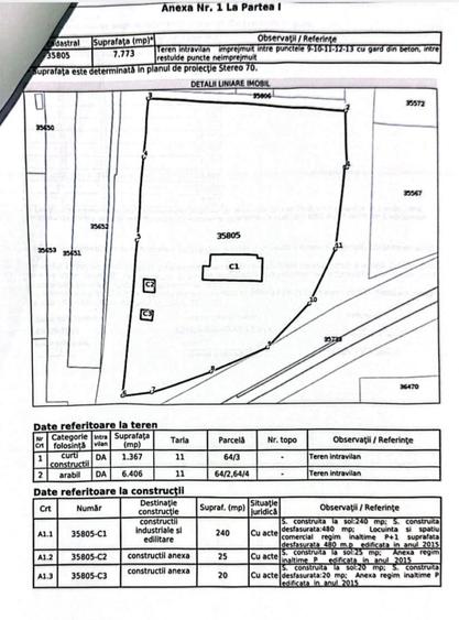 Casă de vanzare- cu spatiu comercial si 7.773  teren - 7