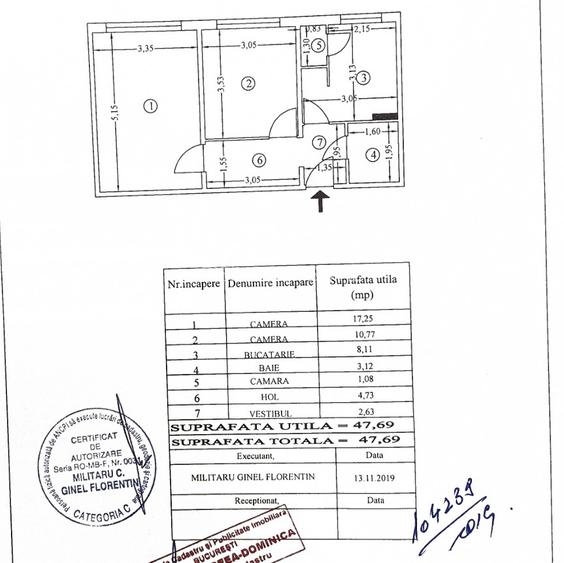 2 camere | decomandat | etaj 1 | 550 m Metrou Romancierilor - 8