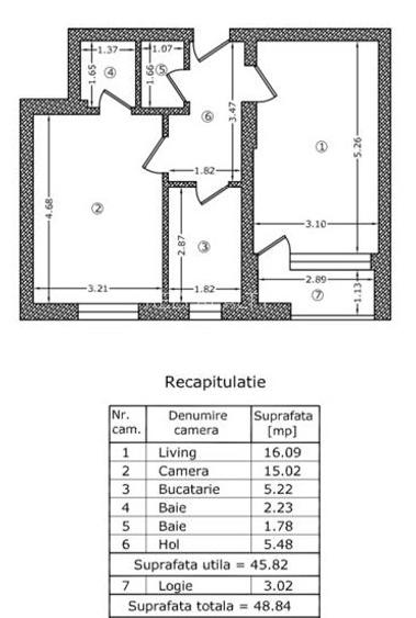 Vanzare apartament 2 camere zona Grand Arena  / Postalionului, parter - 10