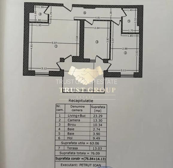 Apartament 3 camere | Parcului 20 | Terasă 14 mp | Parcare subterană - 5